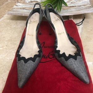 Authentic Christian Louboutin Slingback